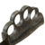 Original U.S. WWII / Korean War Everitt Style Custom Mk3 Knuckle Duster Fighting Knife With M8A1 Scabbard Original Items
