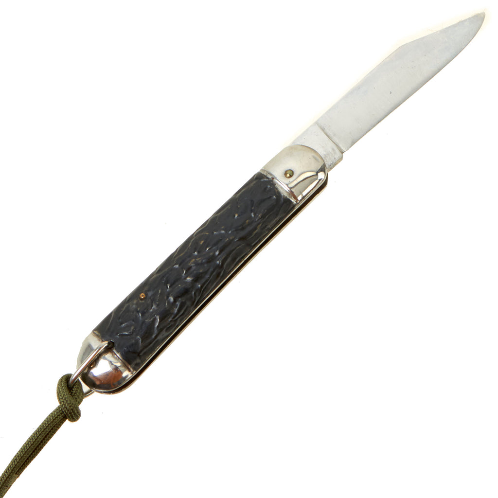 Original U.S. WWII Service Worn Airborne Schrade Edgemaster M2 No.2 Paratrooper Knife with Metal Handle Original Items