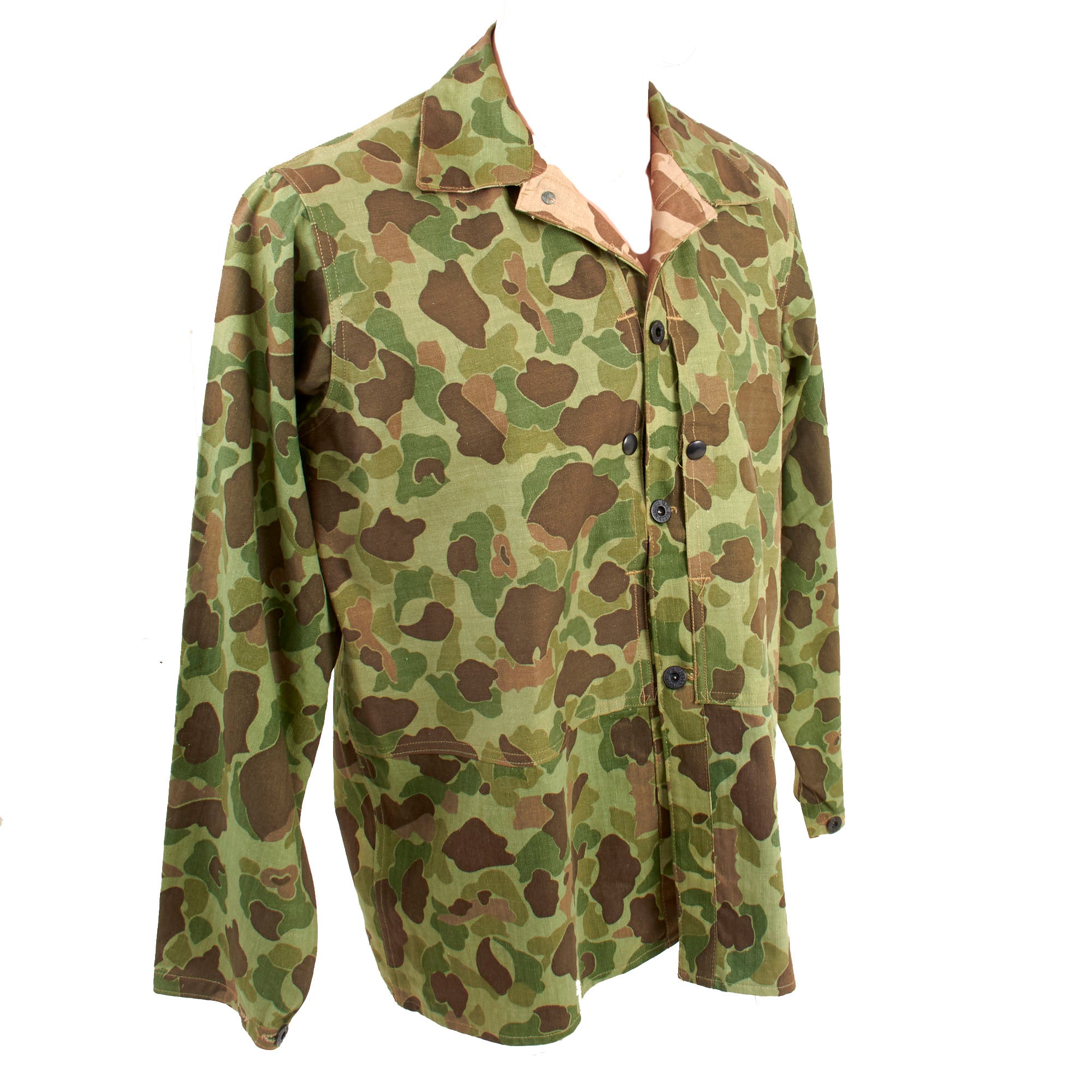 Original U.S. WWII US Marine Corps UNISSUED P-44 Camouflage Pattern Un ...
