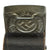 Original German WWII Police Black Leather Belt with Pebbled Steel EM/NCO Buckle by Overhoff & Cie. Original Items
