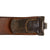 Original German WWII Luftwaffe Named Black Leather Belt with Painted Steel Buckle - RZM Marked Original Items
