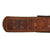 Original German WWII Luftwaffe Named Black Leather Belt with Painted Steel Buckle - RZM Marked Original Items