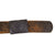 Original German WWII Luftwaffe Named Black Leather Belt with Painted Steel Buckle - RZM Marked Original Items