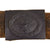 Original German WWII Luftwaffe Named Black Leather Belt with Painted Steel Buckle - RZM Marked Original Items