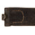 Original German WWII Luftwaffe Named Black Leather Belt with Painted Steel Buckle - RZM Marked Original Items