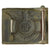 Original German WWII SS EM/NCO Painted Steel Waist Belt Buckle by RODO Robert C. Dold - Schutzstaffel Original Items