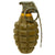 Original U.S. WWII Inert MkII Pineapple Grenade with Yellow Ring, M10A3 Fuze and M41 Cardboard “Husk” Canister Original Items