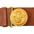 Original German WWII Named USGI Bring Back NSDAP Leader Leather Belt with Belt Buckle by Wilhelm Deumer - RZM M4/72 Original Items