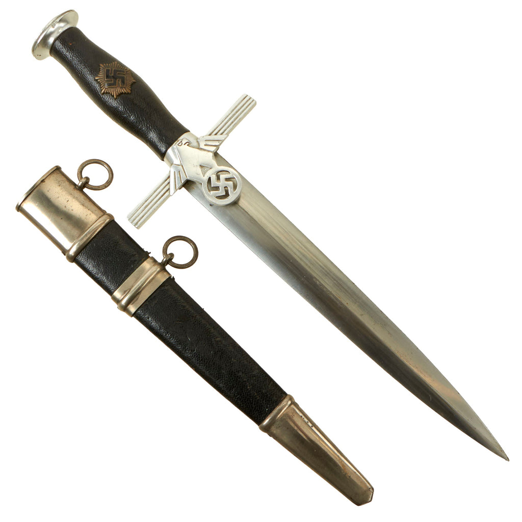 Original German WWII Rare 2nd Model RLB Leader's Dagger by KRONECK Ernst Erich Witte of Solingen with Scabbard Original Items