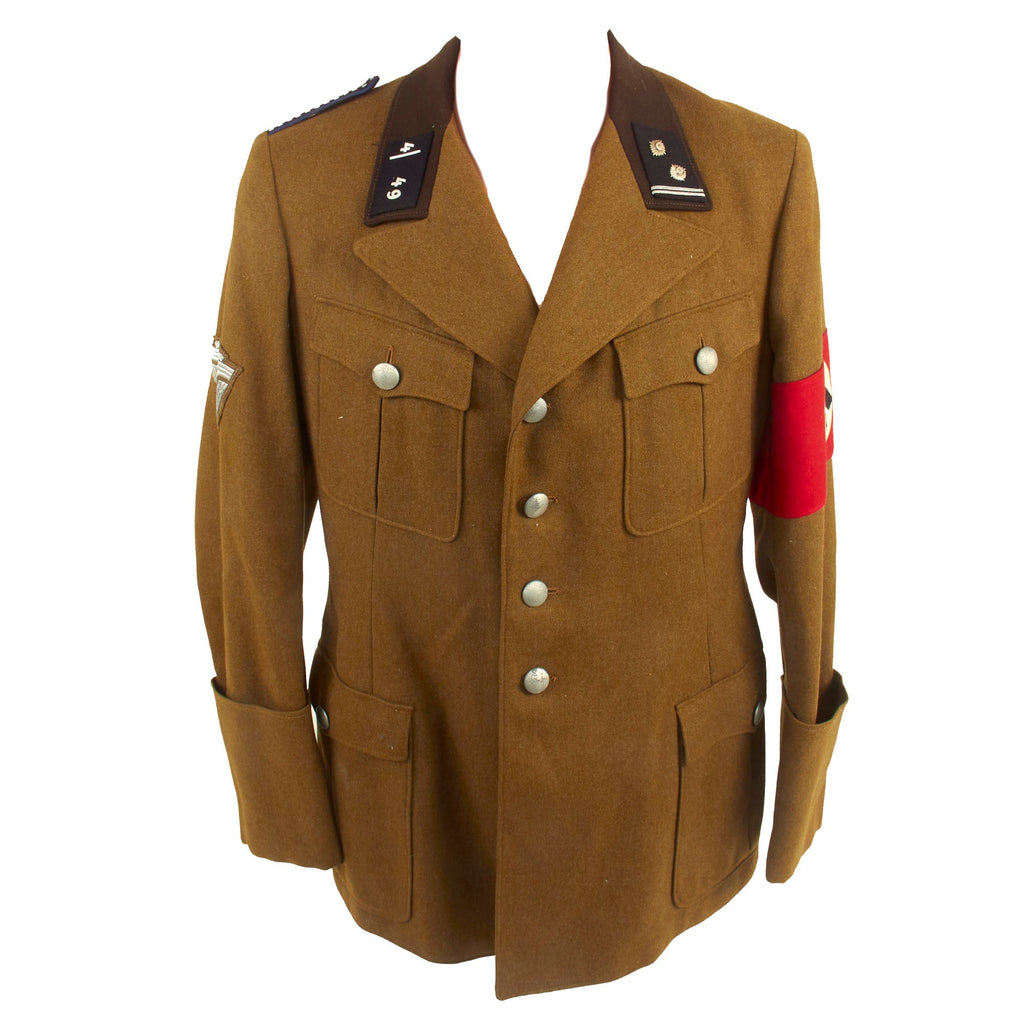 Original Excellent German WWII NSKK Obertruppführer NCO Service Tunic From Motorsturm 4 / Motorstandarte 49 Original Items