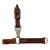 Original German WWII SA Dagger Three Piece Brown Leather Hanger with Clip by Overhoff & Cie. Original Items