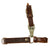Original German WWII SA Dagger Three Piece Brown Leather Hanger with Clip by Overhoff & Cie. Original Items
