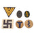Original German WWII Award, Insignia and Belt Buckle Grouping with Sudetenland Medal, Eastern Medal, and More - 25 Items