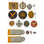 Original German WWII Belt Buckle, Award & Tinnie Grouping with KvKII, SA Sports Badge, SA Buckle, and More - 16 Items Original Items