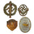 Original German WWII Belt Buckle, Award & Tinnie Grouping with KvKII, SA Sports Badge, SA Buckle, and More - 16 Items Original Items