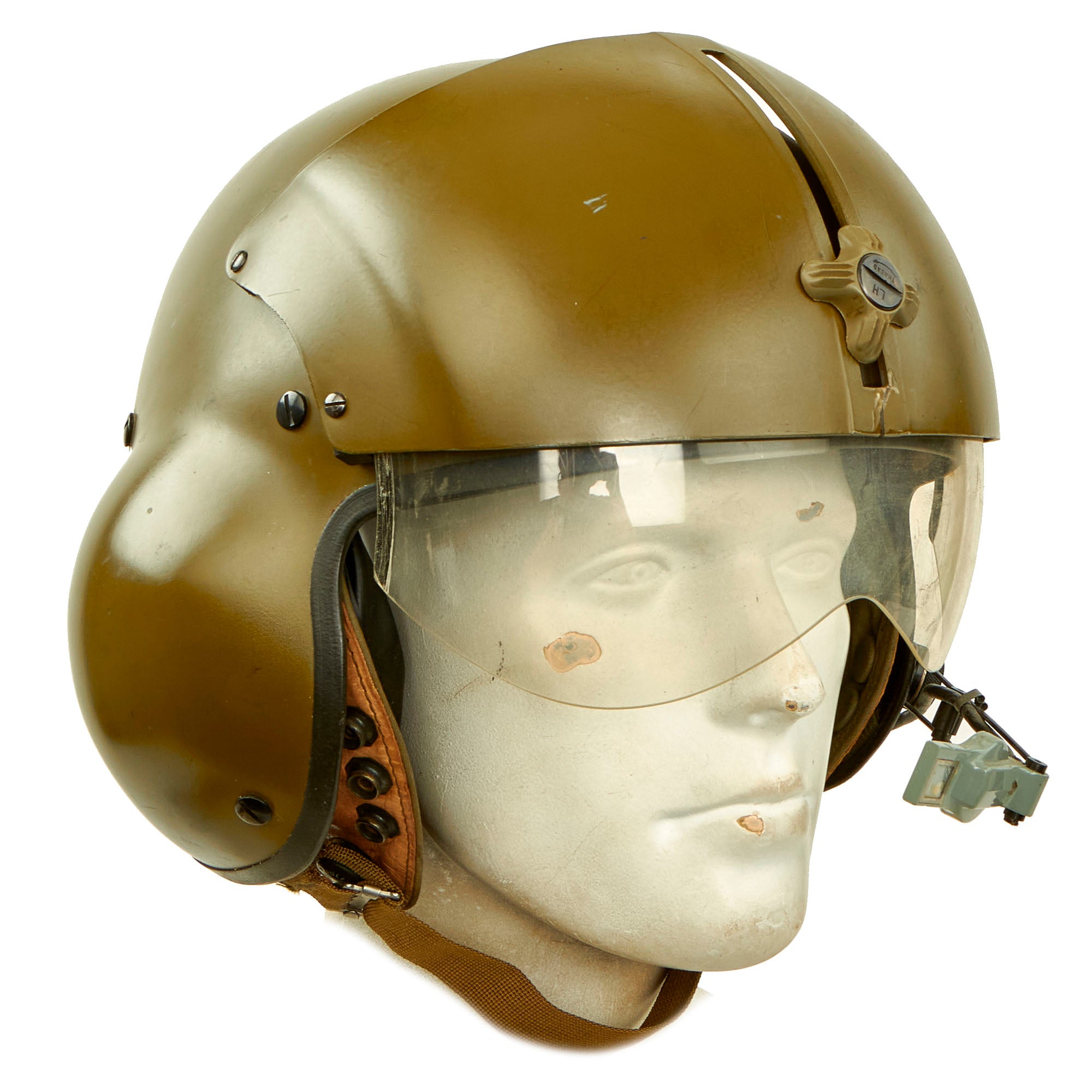 米軍　実物GENTEX SPH-4 フライトヘルメット ヘリクルーX−LARGE X-Large OD SPH GENTEX SPH-4 Helicopter Pilot Flight Helmet