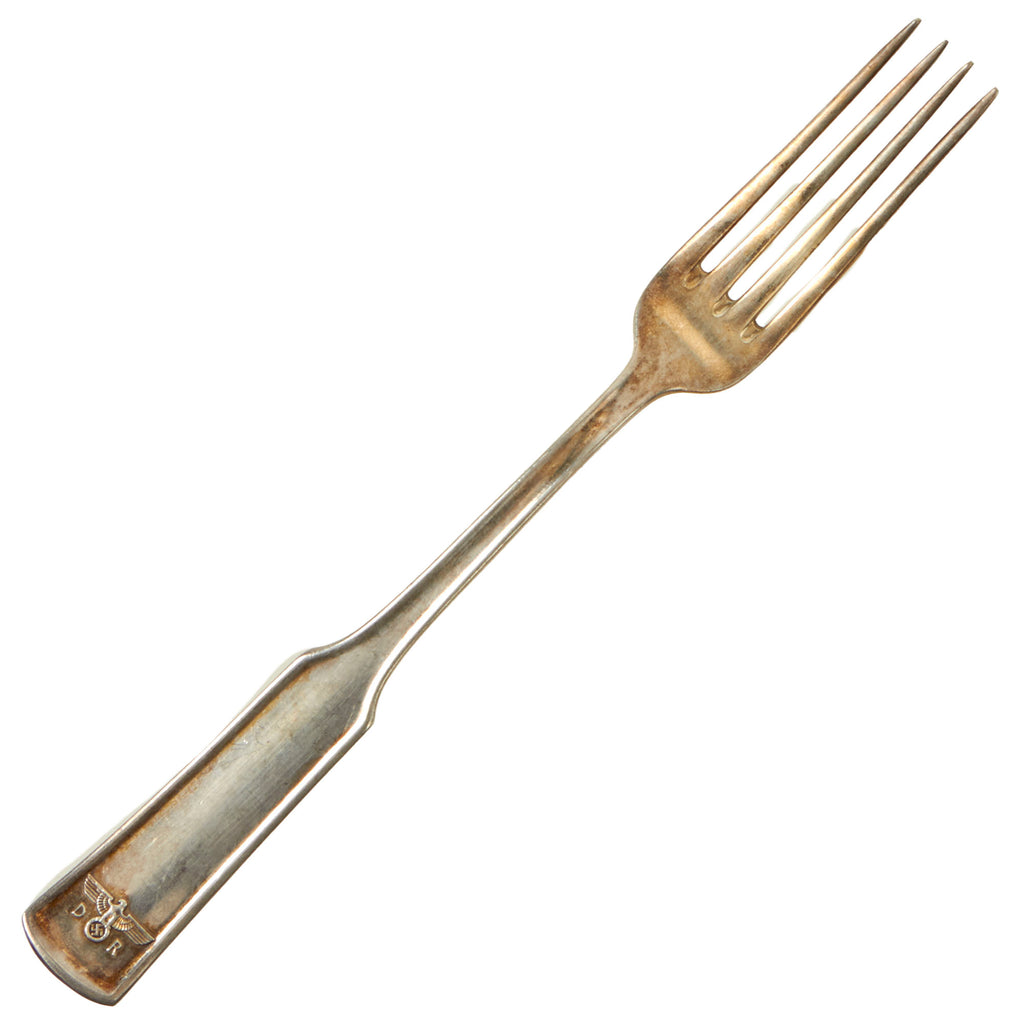 Original German WWII Silver Dinner Fork from Reichsmarschall Hermann Göring's Deutsches Reichsbahn Train Dining Car Original Items
