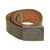 Original German WWII Luftwaffe Black Leather Belt with Painted Steel Buckle Original Items