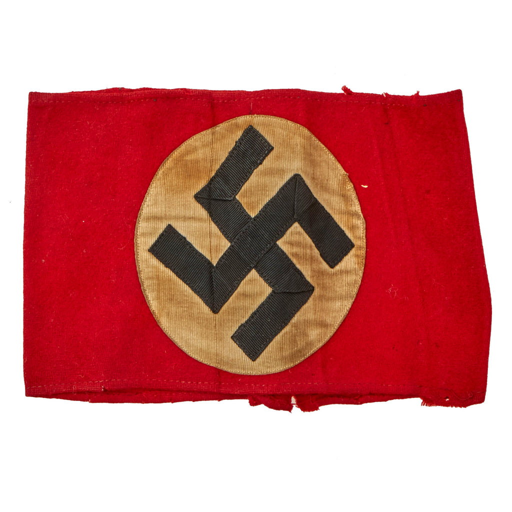 Original German Early WWII NSDAP / SA Multi-piece Wool Felt & Rayon Armband - Service Used Original Items