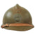 Original French WWII Model 1926 Adrian Infantry Helmet with Liner & Chinstrap - Olive Green Original Items