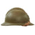 Original French WWII Model 1926 Adrian Infantry Helmet with Liner & Chinstrap - Olive Green Original Items