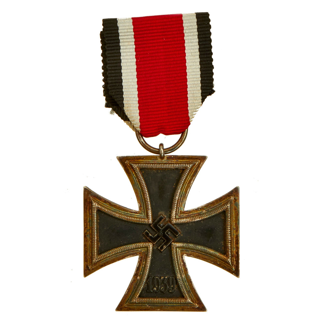 Original German WWII Wehrmacht Iron Cross 2nd Class 1939 with Ribbon - Unmarked - EKII Original Items