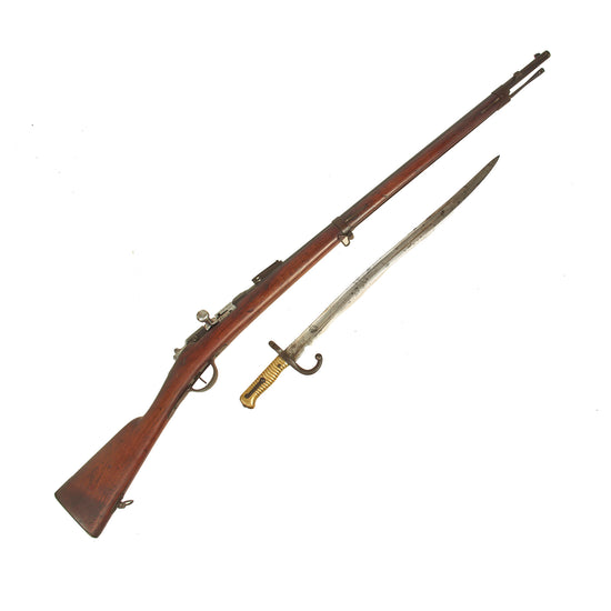 Original French Modèle 1866-74 M.80 Gras Converted Rifle by St. Étienne with M1866 Saber Bayonet - Dated 1871 Original Items