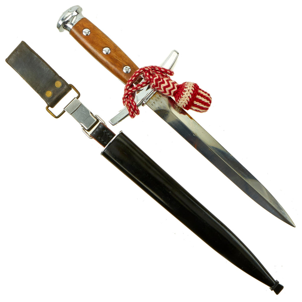 Original WWII Swiss Model 1943 Officer's Dagger by Elsener Schwyz with Scabbard & Portepee Original Items