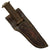 Original WWII Large EG Waterman EGW Stacked Leather Grip Fighting Knife with Custom Sheath Original Items