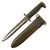 Original U.S. WWII Theater Made M1 Garand Bayonet Fighting Knife With Cutdown M7 Scabbard Original Items