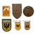 Original German WWI - WWII Award, Insignia, and Tinnie Grouping with Hindenburg Cross - 25 Items Original Items