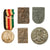 Original German Pre - WWII Large Tinnie Event Badge Grouping with Italian-German Africa Medal - 24 Items Original Items