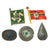 Original German Pre - WWII Large Tinnie Event Badge Grouping with Italian-German Africa Medal - 24 Items Original Items
