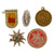 Original German Pre - WWII Large Tinnie Event Badge Grouping with Italian-German Africa Medal - 24 Items Original Items