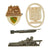 Original German Pre - WWII Large Tinnie Event Badge Grouping with Italian-German Africa Medal - 24 Items Original Items