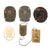 Original German WWI - WWII Award, Insignia, and Tinnie Grouping with Imperial Black Wound Badge, DRL Sports Badge, and More - 24 Items