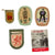 Original German WWII Award and Tinnie Grouping with KvKII with Swords, War Merit Medal, and More - 24 Items Original Items