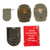 Original German WWII Award and Tinnie Grouping with KvKII with Swords, War Merit Medal, and More - 24 Items Original Items