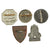 Original German Pre - WWII Large Tinnie Event Badge Grouping -  24 Items Original Items