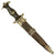 Original Rare German WWII Service Worn Model 1936 Officer's SS Dagger with Type II Scabbard - Missing Chain Original Items