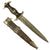 Original Rare German WWII Service Worn Model 1936 Officer's SS Dagger with Type II Scabbard - Missing Chain Original Items