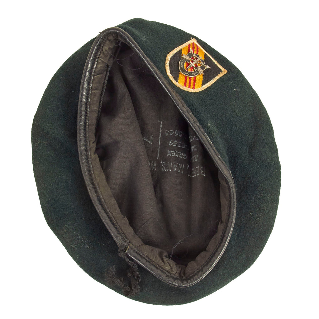 Original U.S. Vietnam War 5th Special Forces Group Airborne Green Bere ...