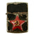 Original U.S. WWII “Black Crackle” Zippo Lighter With Soviet Enamel Star - “Souvenir Exchange” Item Original Items