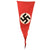 Original German WWII Very Large NSDAP Political National Pennant Flag - 44" x 135" Original Items