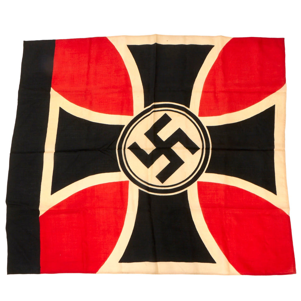 Original German WWII NSRKB National Socialist State Veteran's Association Flag - 47" x 53" Original Items