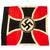 Original German WWII NSRKB National Socialist State Veteran's Association Flag - 47" x 53" Original Items