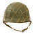 Original U.S. WWII 1944 McCord Front Seam Swivel Bale M1 Helmet with Net and International Molded Plastics Liner Original Items