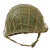 Original U.S. WWII 1944 McCord Front Seam Swivel Bale M1 Helmet with Net and International Molded Plastics Liner Original Items