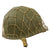 Original U.S. WWII 1944 McCord Front Seam Swivel Bale M1 Helmet with Net and International Molded Plastics Liner Original Items