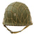 Original U.S. WWII 1944 McCord Front Seam Swivel Bale M1 Helmet with Net and International Molded Plastics Liner Original Items